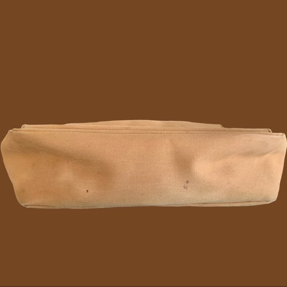 LAUREN RALPH LAUREN CANVAS TOTE BAG WITH LEATHER HANDLES - TAN - Picture 4 of 5